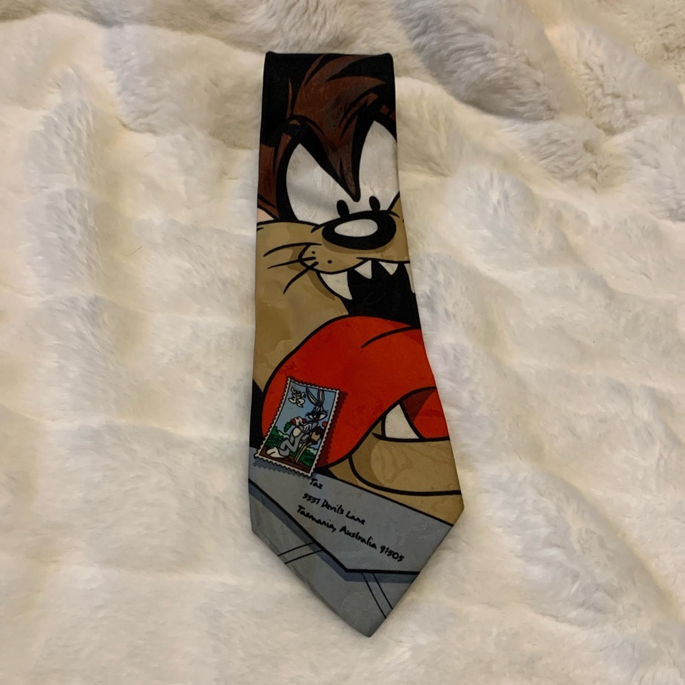 Vintage Looney Tunes Tasmanian Devil Neck tie